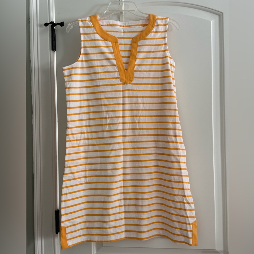 Women's Cotton Jersey Notch Neck Dress